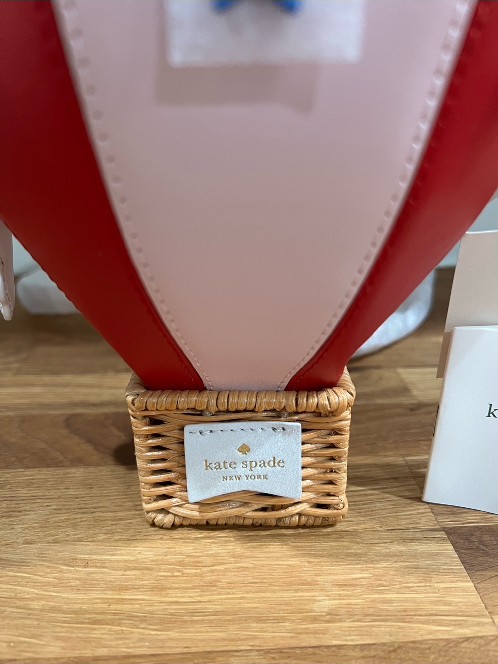 Kate Spade New York Up Up & Away Hot Air Balloon Leather Crossbody Bag NWT - Picture 2 of 15